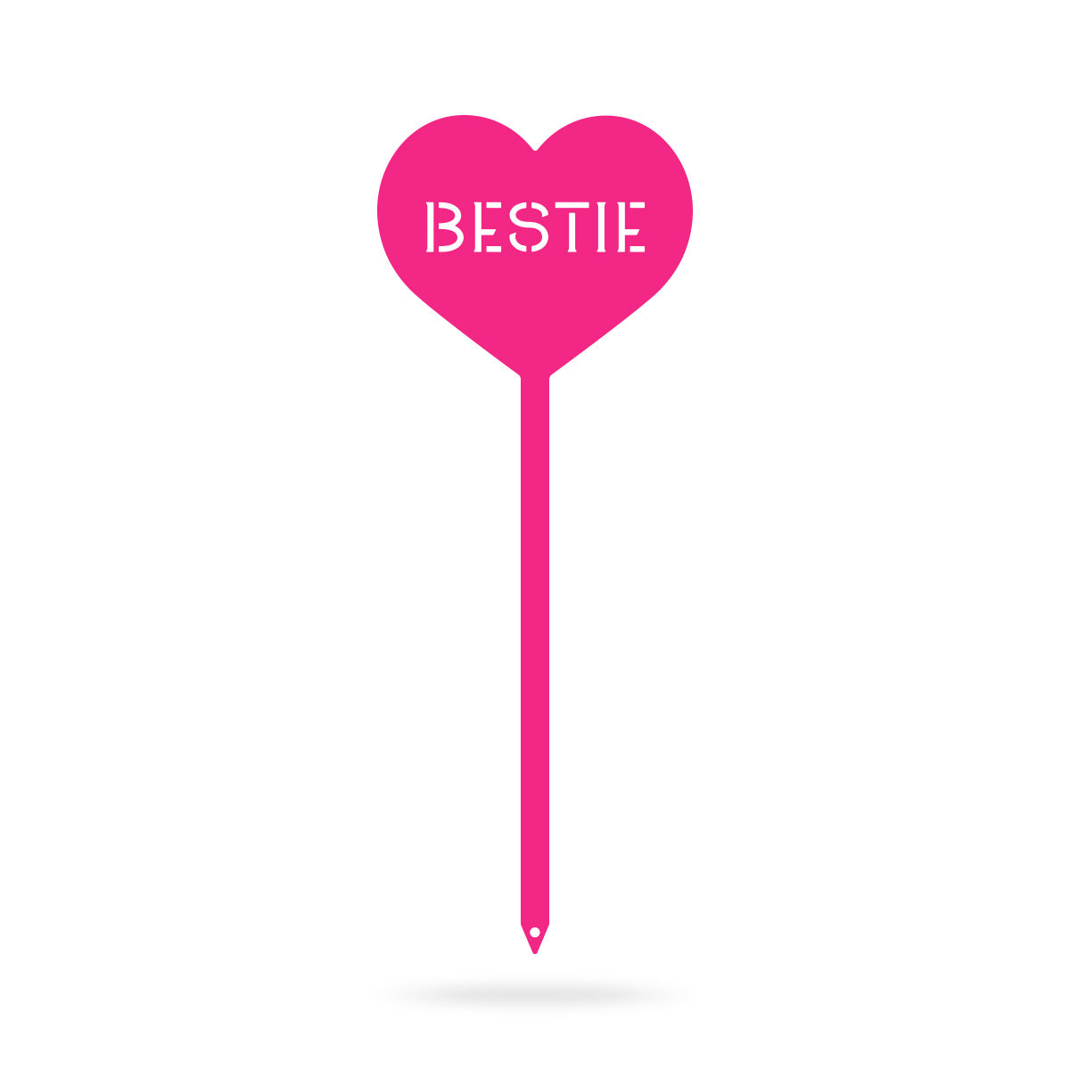 Heart Message Garden Stakes – Fun & Romantic Yard Decor BESTIE / Pink / 5
