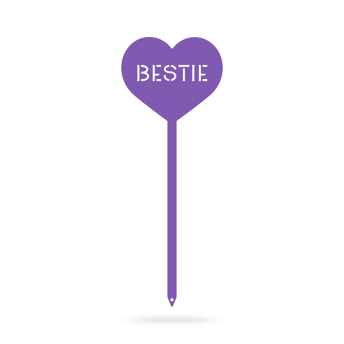 Heart Message Garden Stakes – Fun & Romantic Yard Decor BESTIE / Purple / 5" x 13" - RealSteel Center