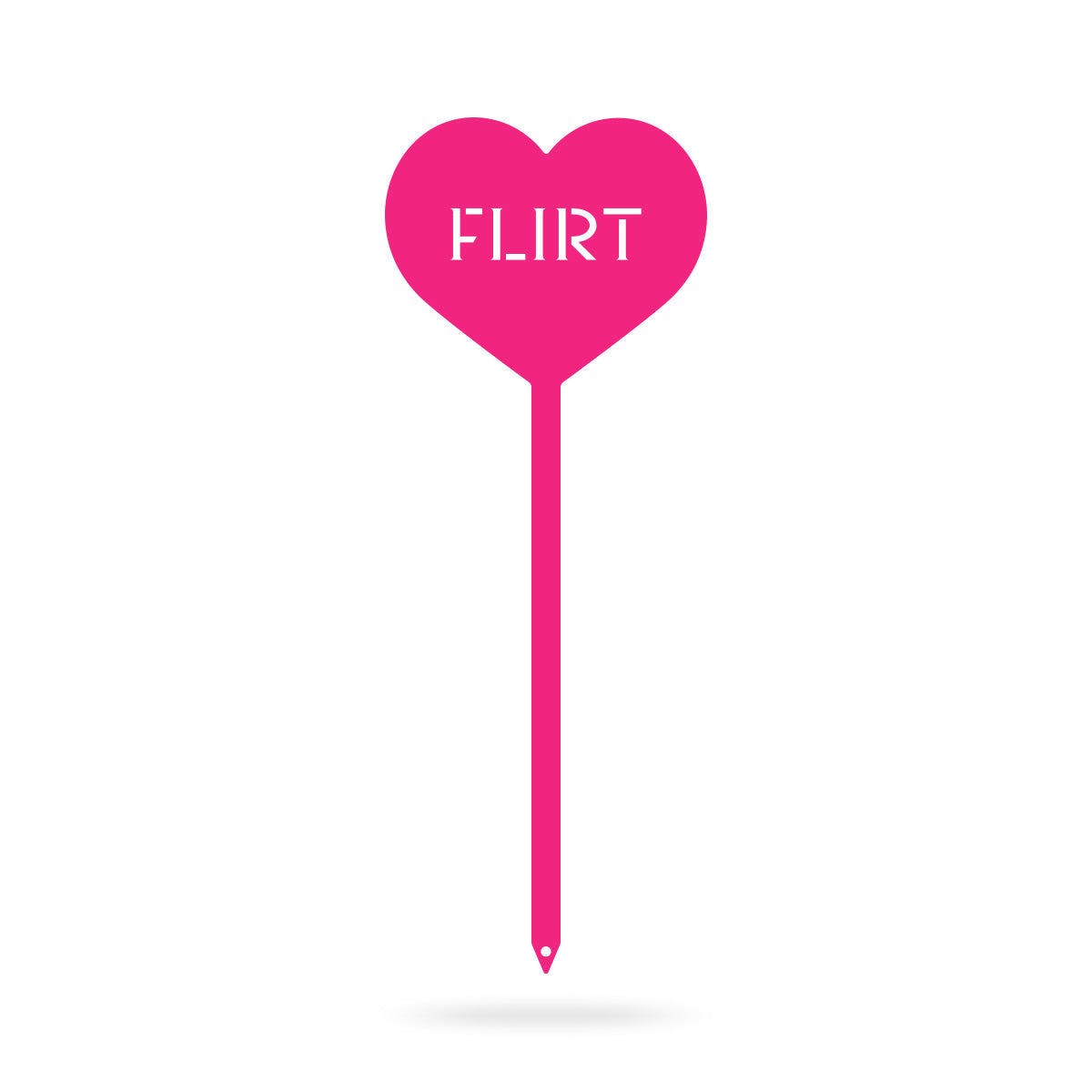 Heart Message Garden Stakes – Fun & Romantic Yard Decor FLIRT / Pink / 5