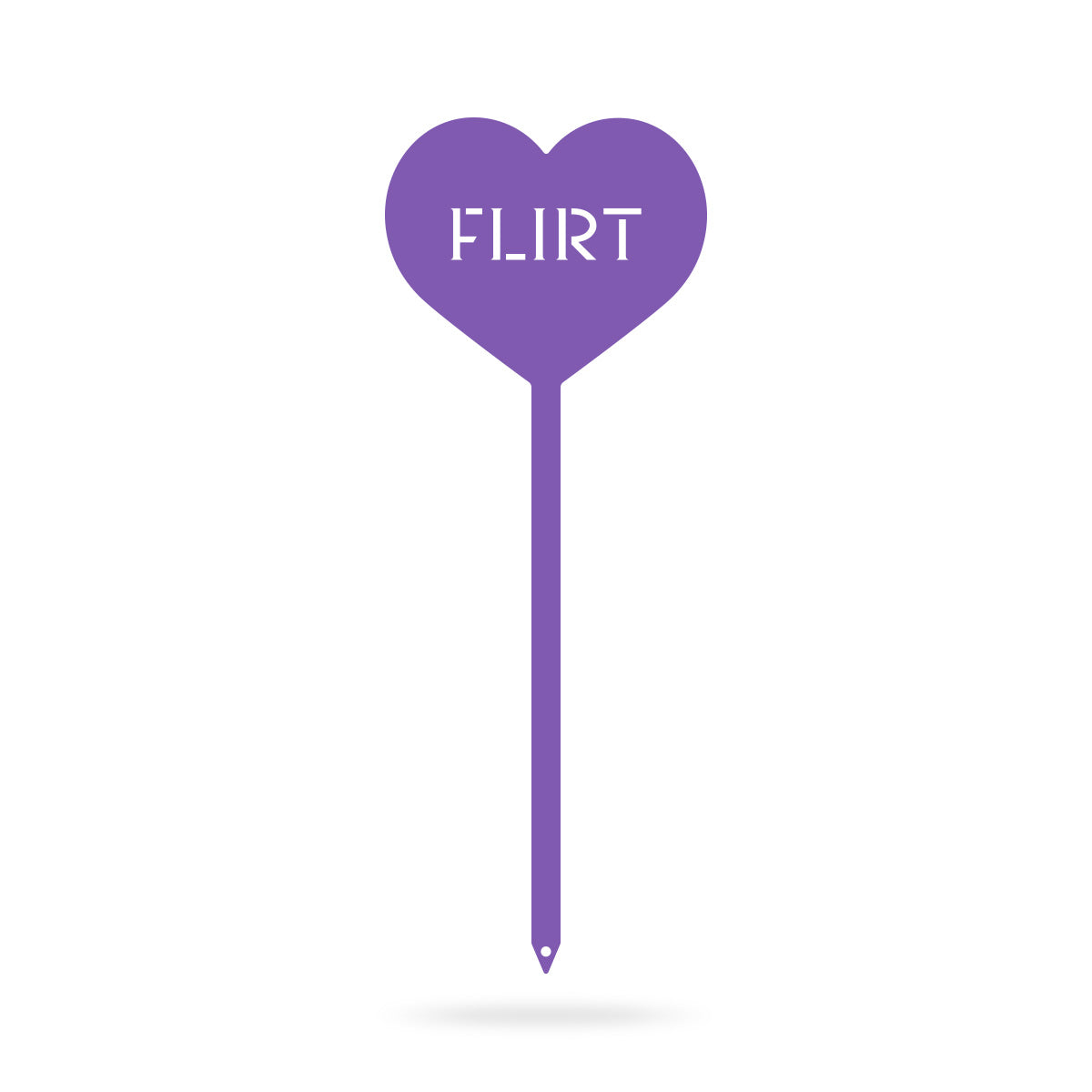 Heart Message Garden Stakes – Fun & Romantic Yard Decor FLIRT / Purple / 5" x 13" - RealSteel Center
