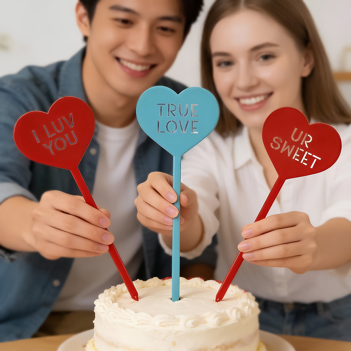 Heart Message Garden Stakes – Fun & Romantic Yard Decor - RealSteel Center