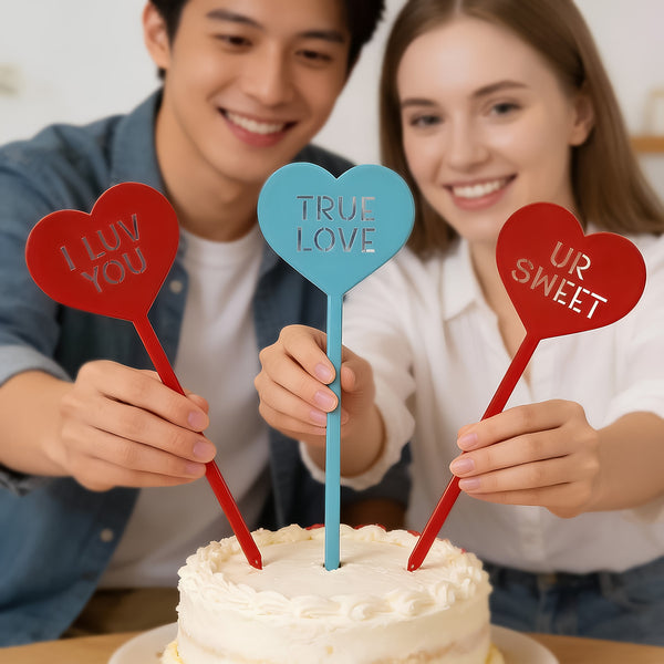 Heart Message Garden Stakes – Fun & Romantic Yard Decor - RealSteel Center