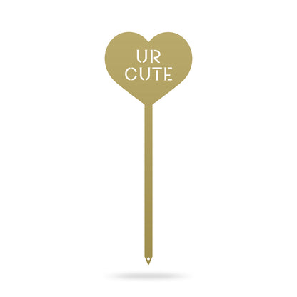 Heart Message Garden Stakes – Fun & Romantic Yard Decor