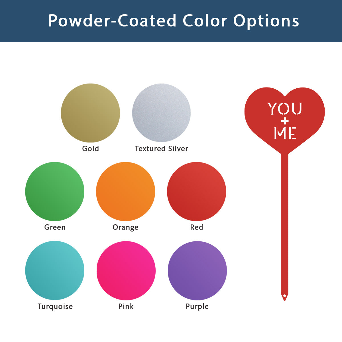 Heart Message Garden Stakes – Fun & Romantic Yard Decor - RealSteel Center