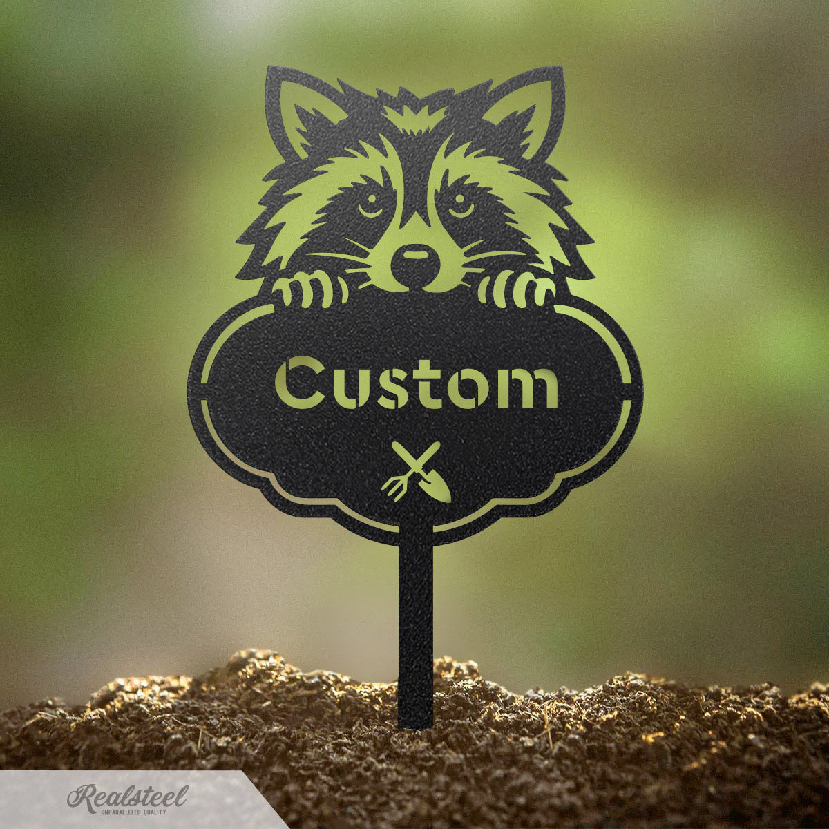 Custom Rocky the Raccoon Seed & Plant Markers - RealSteel Center