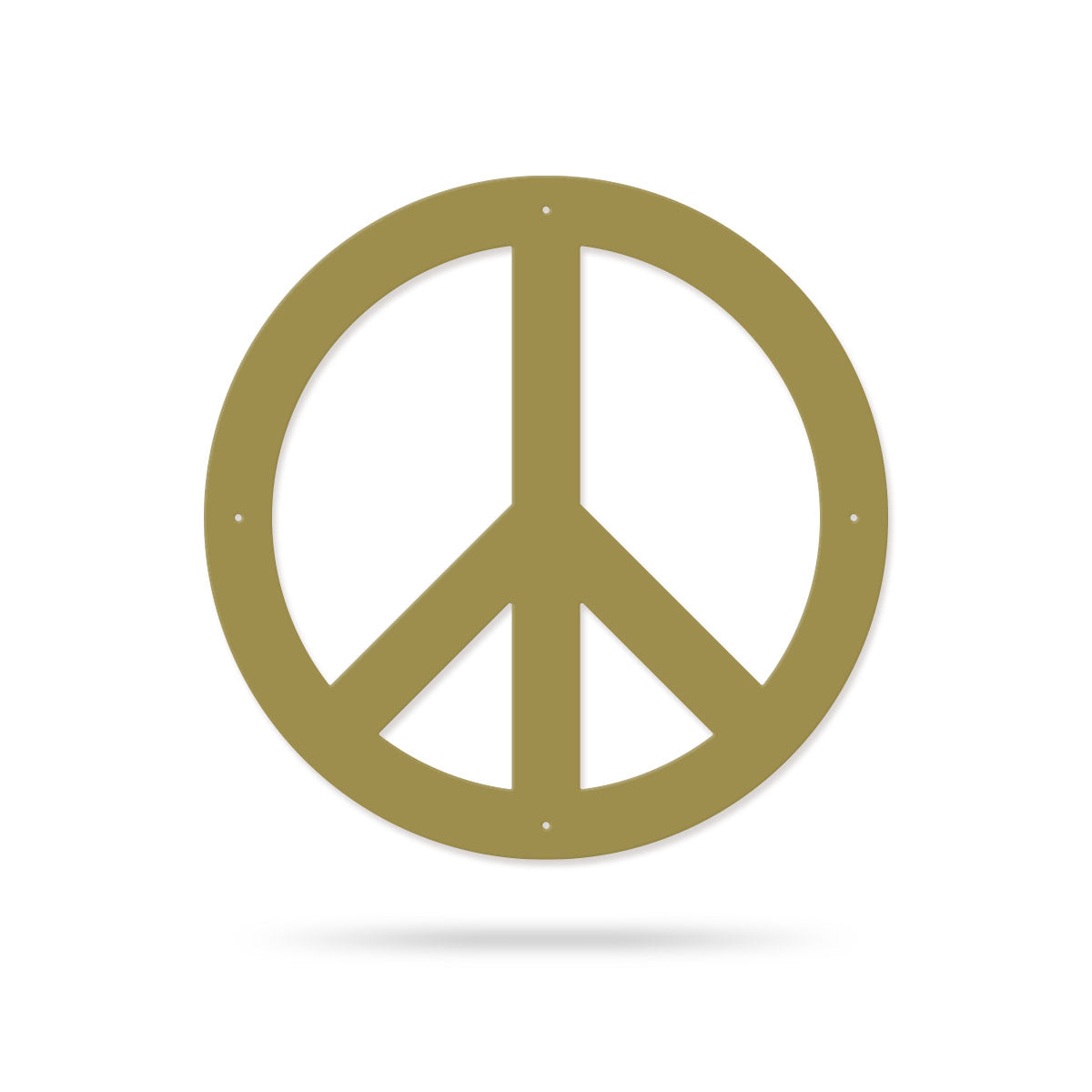 Peace Sign Classic / 14" / Gold - RealSteel Center