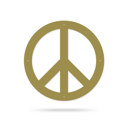 Peace Sign Classic / 14" / Gold - RealSteel Center