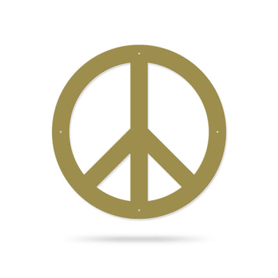 Peace Sign Classic / 14" / Gold - RealSteel Center