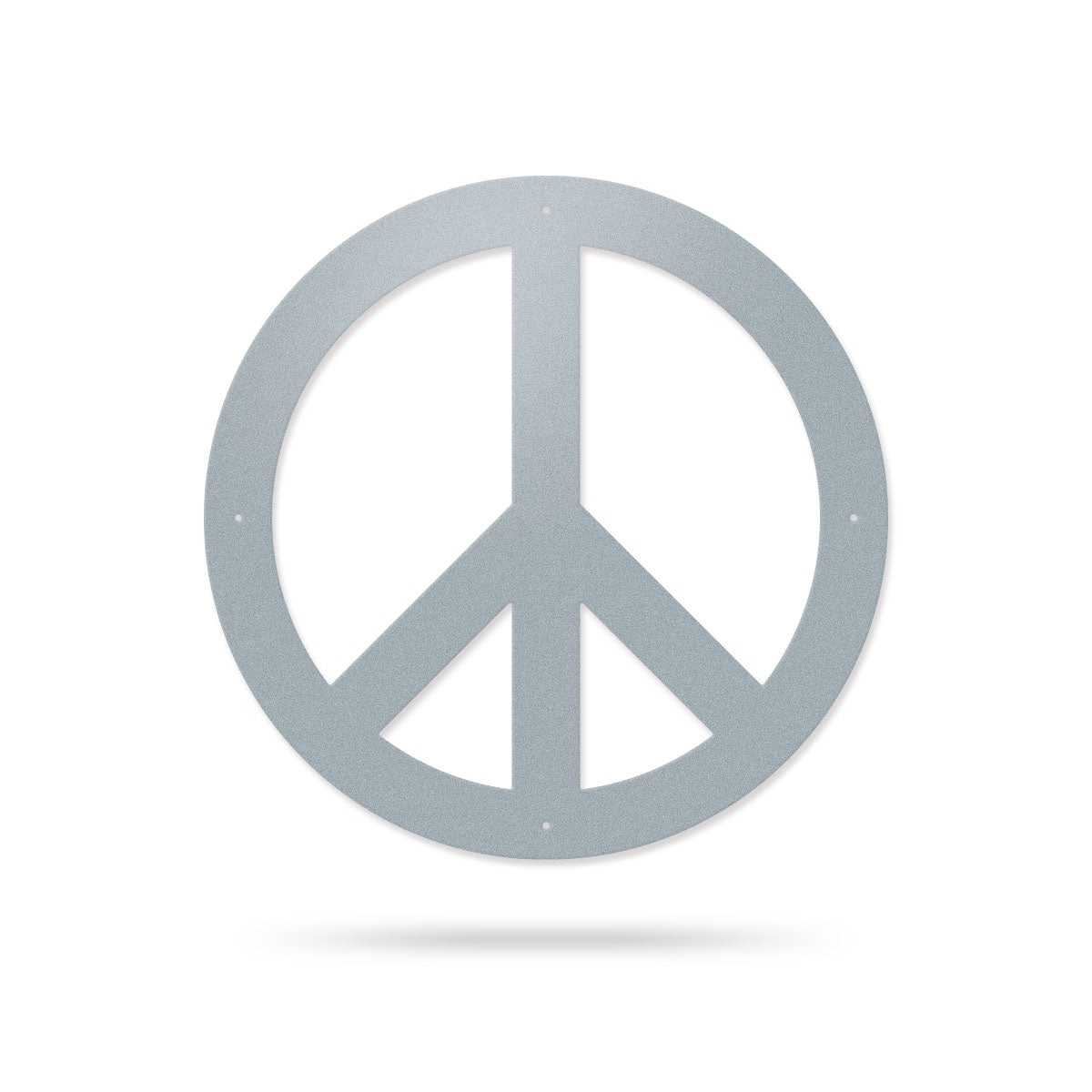 Peace Sign Classic / 14" / Textured Silver - RealSteel Center