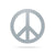 Peace Sign Classic / 14" / Textured Silver - RealSteel Center