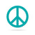 Peace Sign Classic / 14" / Turquoise - RealSteel Center