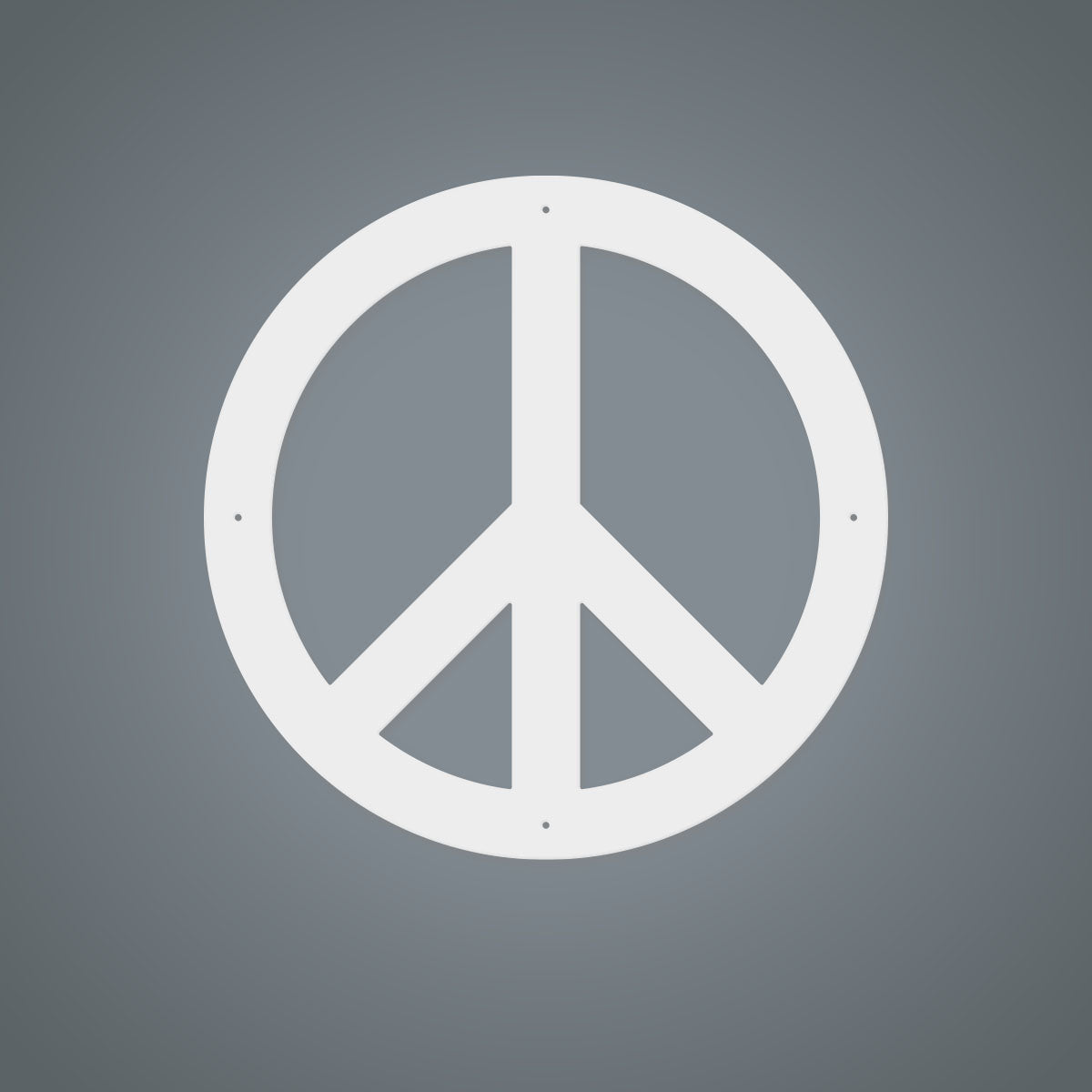 Peace Sign Classic / 14" / White - RealSteel Center