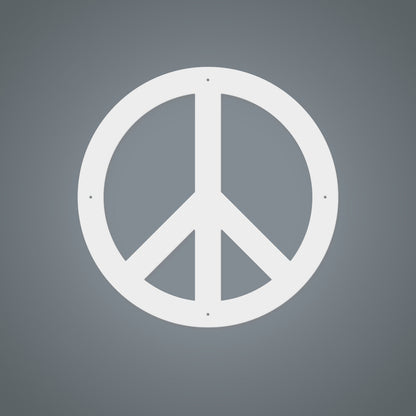 Peace Sign Classic / 14" / White - RealSteel Center