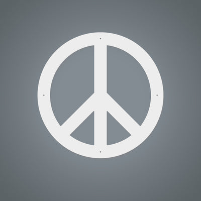 Peace Sign Classic / 14" / White - RealSteel Center