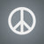 Peace Sign Classic / 14" / White - RealSteel Center