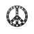 Peace Sign Love and Peace / 14" / Black - RealSteel Center