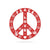 Peace Sign Love and Peace / 14" / Red - RealSteel Center