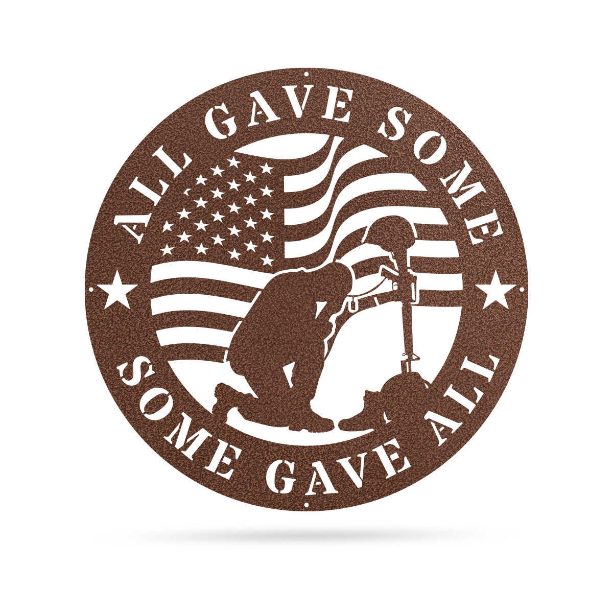 All Gave Some, Some Gave All Metal Memorial Sign 18" / Penny Vein - RealSteel Center