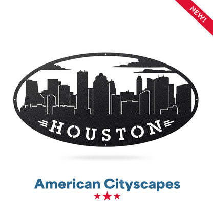 AMERICAN CITIES SKYLINES Houston / Black - RealSteel Center