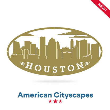 AMERICAN CITIES SKYLINES Houston / Gold - RealSteel Center