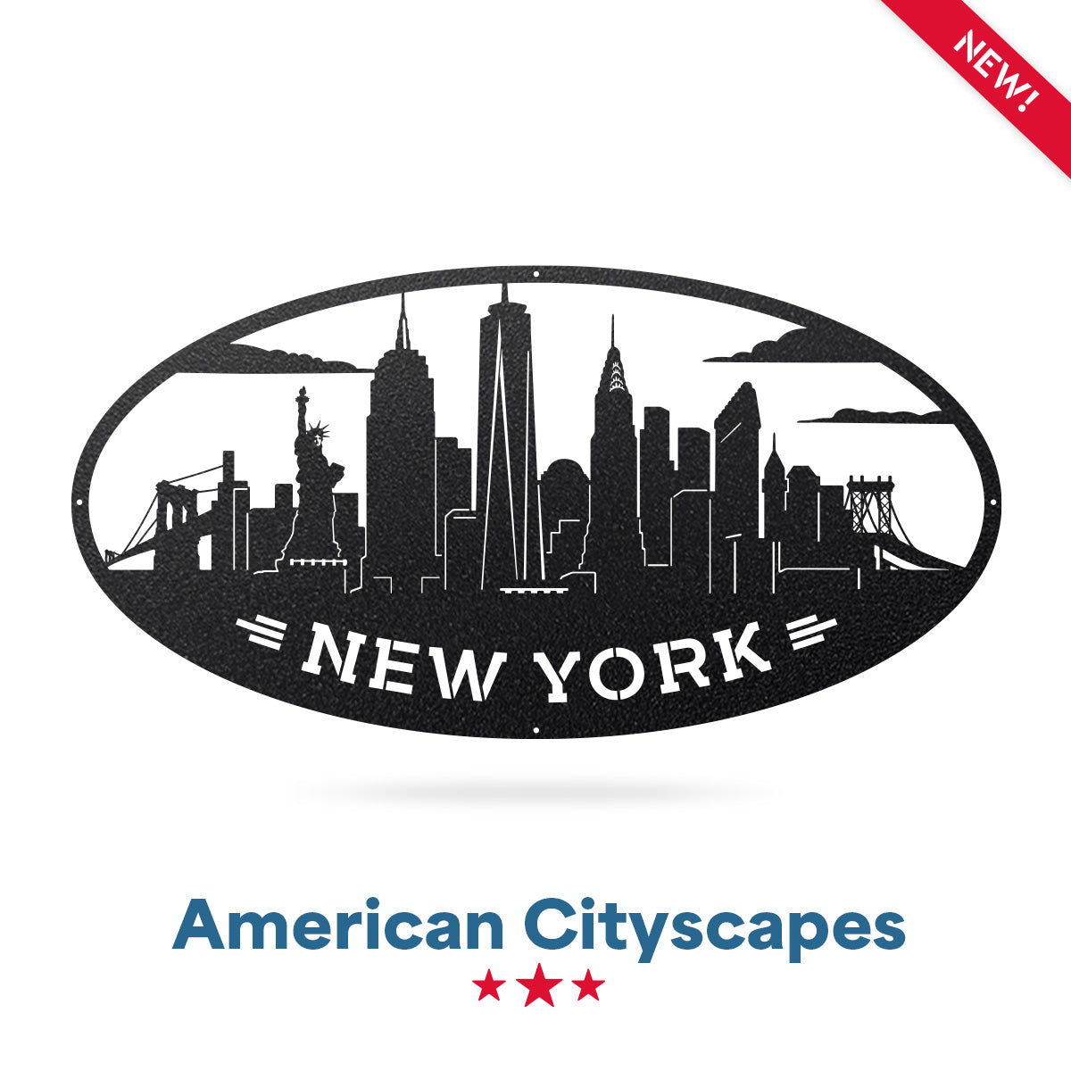 AMERICAN CITIES SKYLINES New York / Black - RealSteel Center