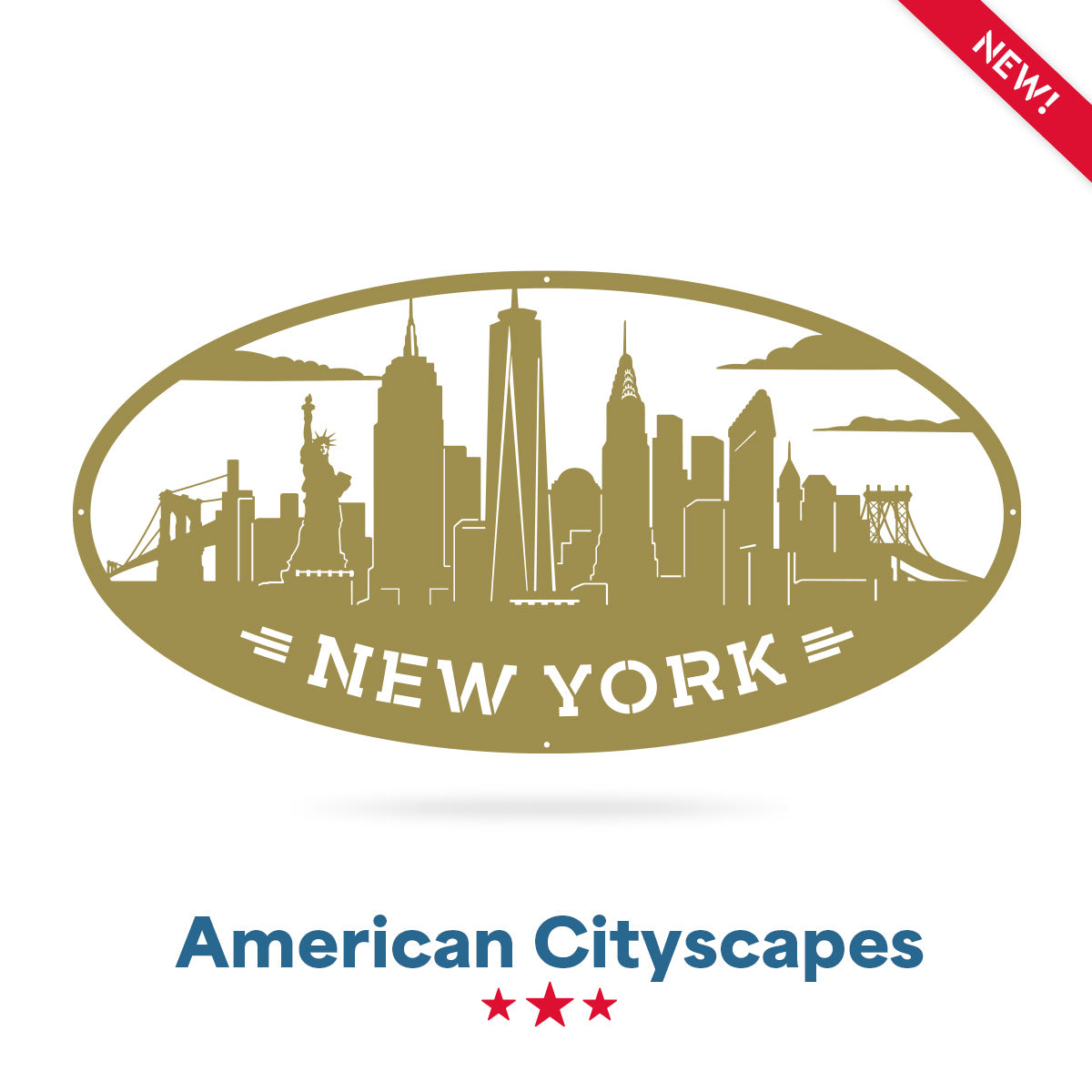 AMERICAN CITIES SKYLINES New York / Gold - RealSteel Center
