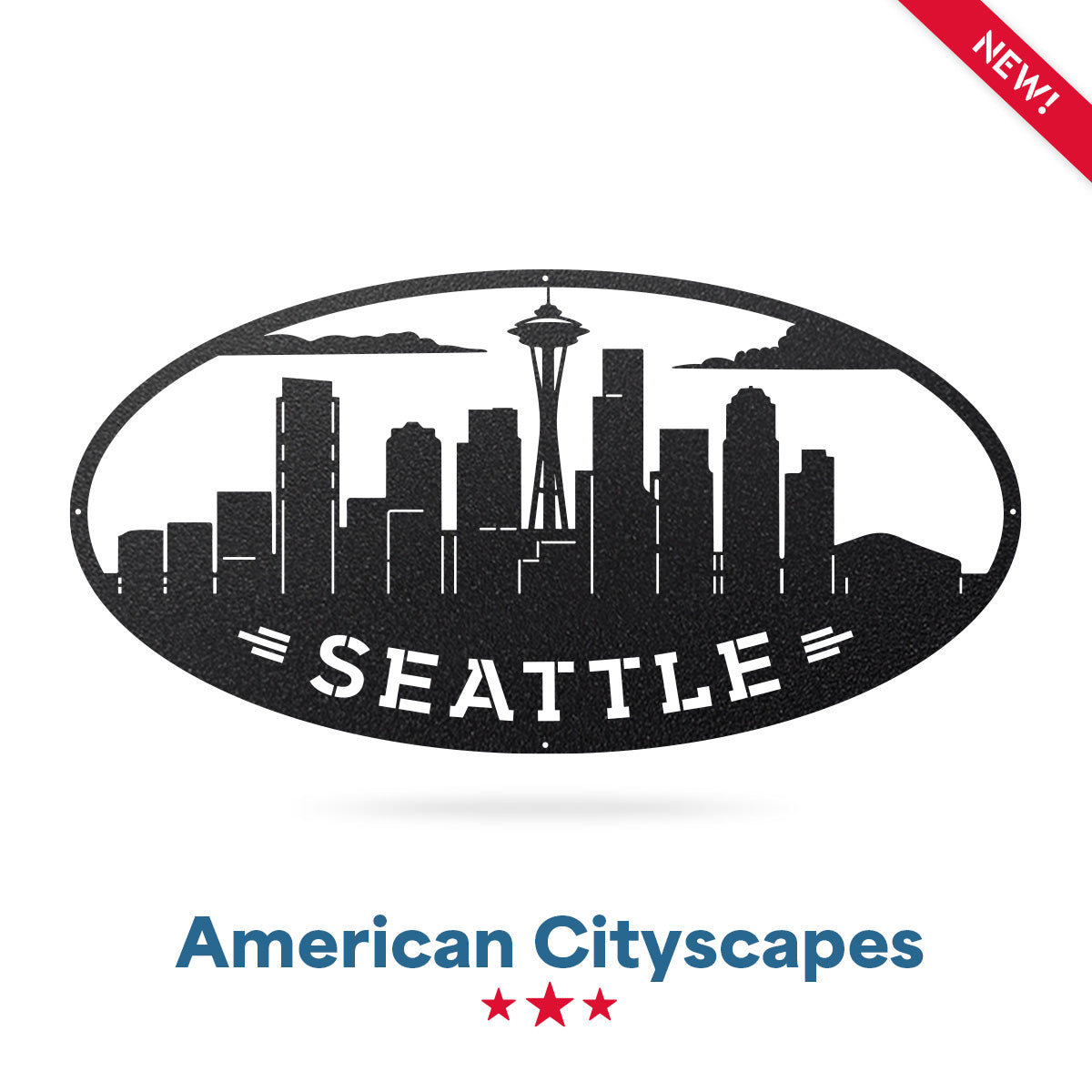 AMERICAN CITIES SKYLINES Seattle / Black - RealSteel Center