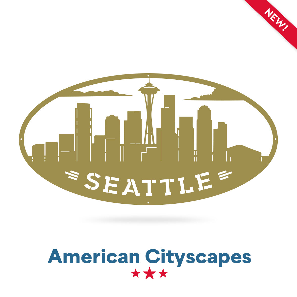 AMERICAN CITIES SKYLINES Seattle / Gold - RealSteel Center