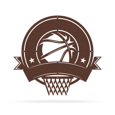 Basketball Monogram 24"x22" / Penny Vein - RealSteel Center