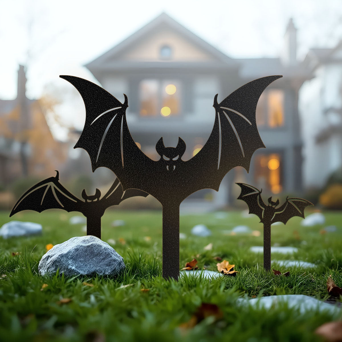 Garden Art - Bats & Dracula Halloween Garden Decor - RealSteel Center