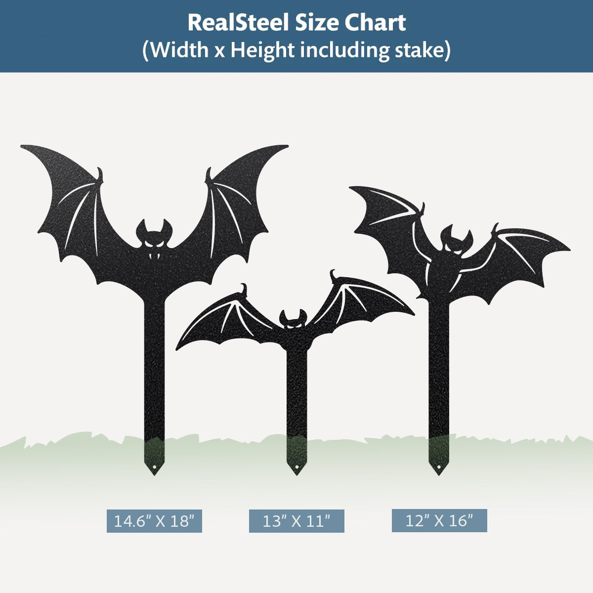 Garden Art - Bats & Dracula Halloween Garden Decor - RealSteel Center