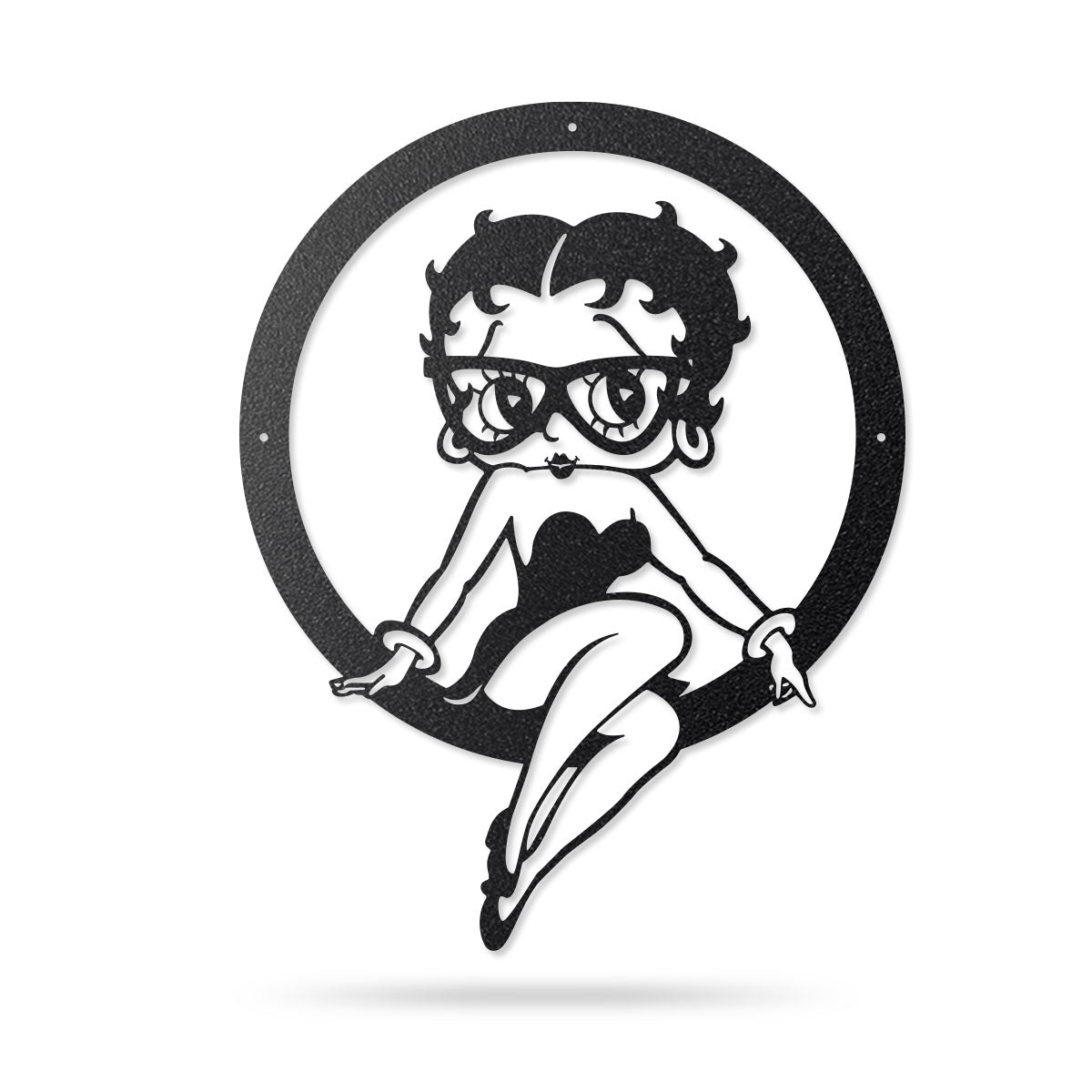 Betsy Bop Ring Sign 14" x 18" / Black - RealSteel Center