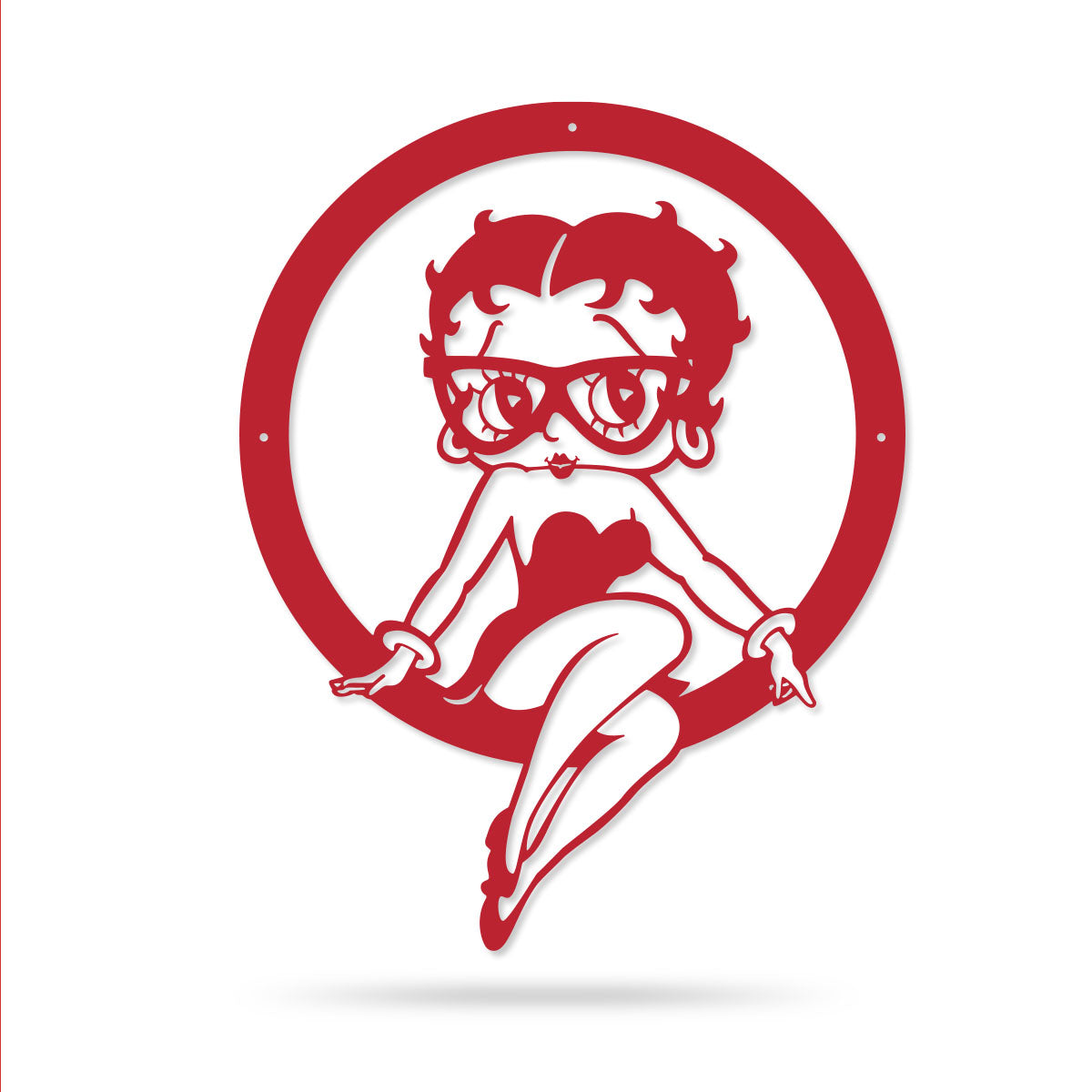 Betsy Bop Ring Sign 14" x 18" / Red - RealSteel Center