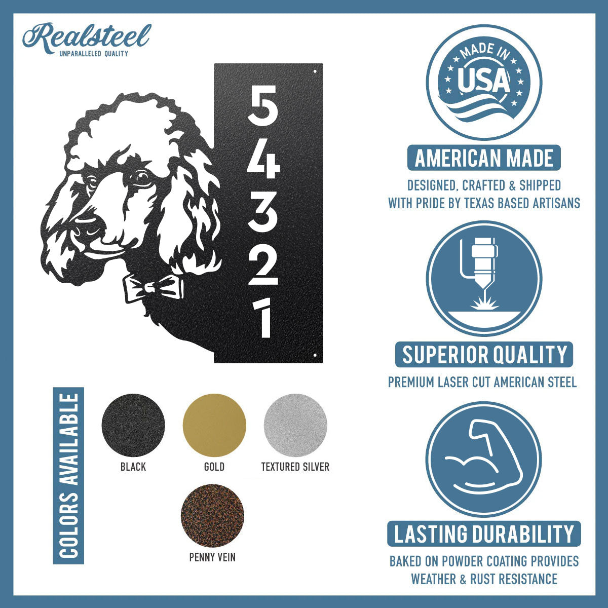 Beware of Dog Address Sign - RealSteel Center