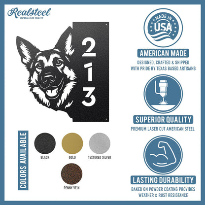 Beware of Dog Address Sign - RealSteel Center