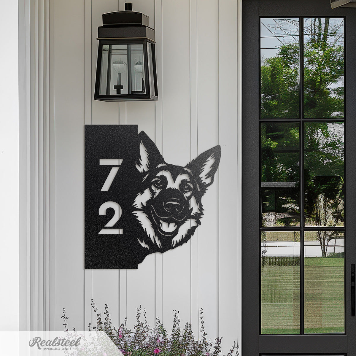 Beware of Dog Address Sign - RealSteel Center