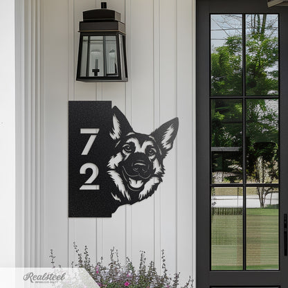 Beware of Dog Address Sign - RealSteel Center