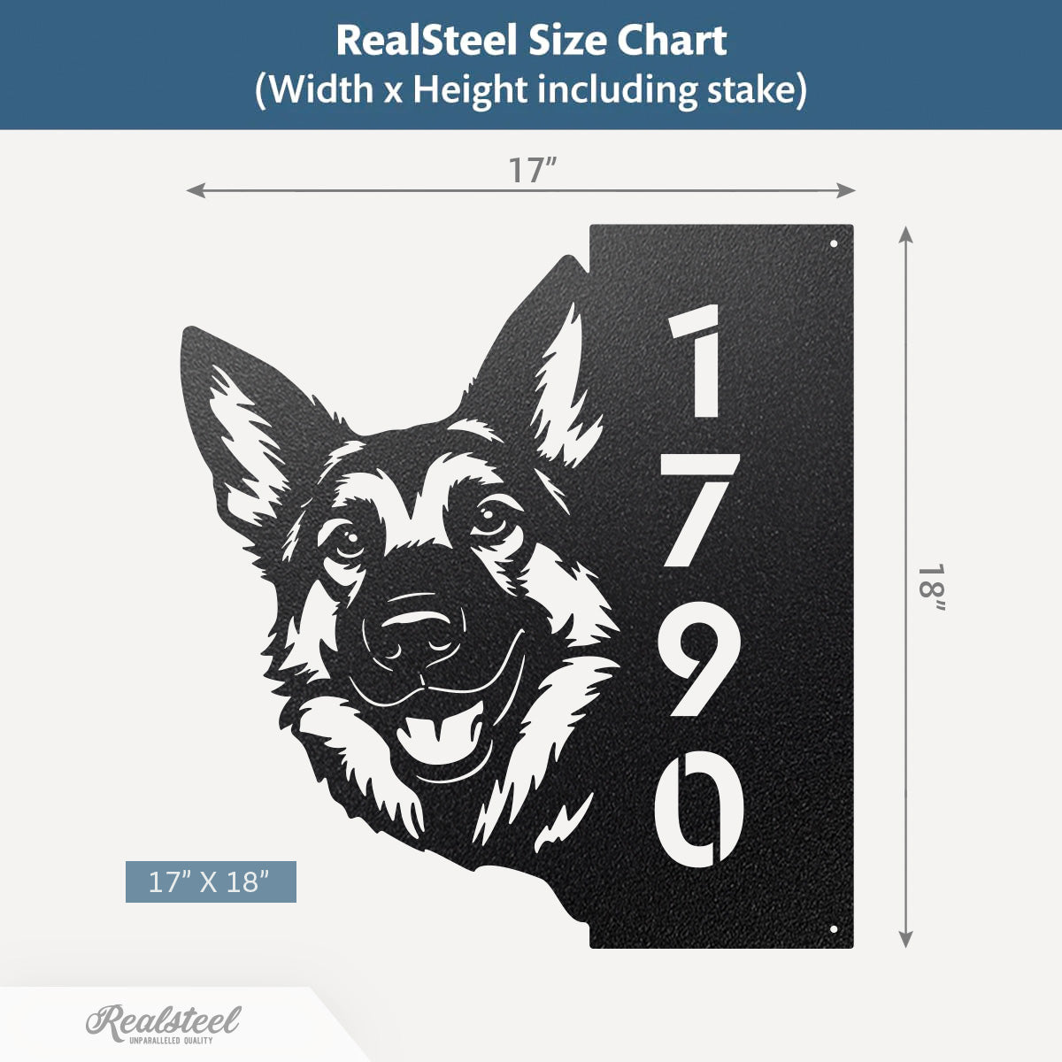 Beware of Dog Address Sign - RealSteel Center