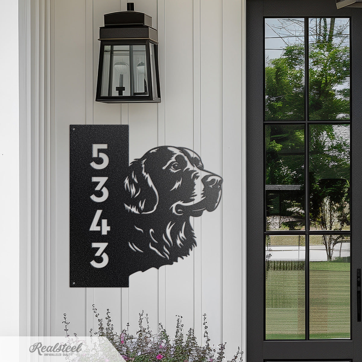 Beware of Dog Address Sign - RealSteel Center