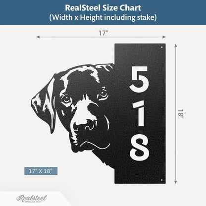 Beware of Dog Address Sign - RealSteel Center