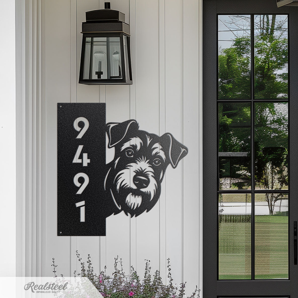 Beware of Dog Address Sign - RealSteel Center
