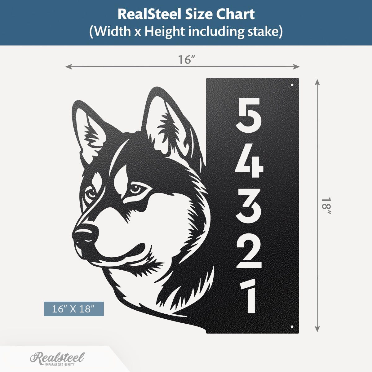 Beware of Dog Address Sign - RealSteel Center