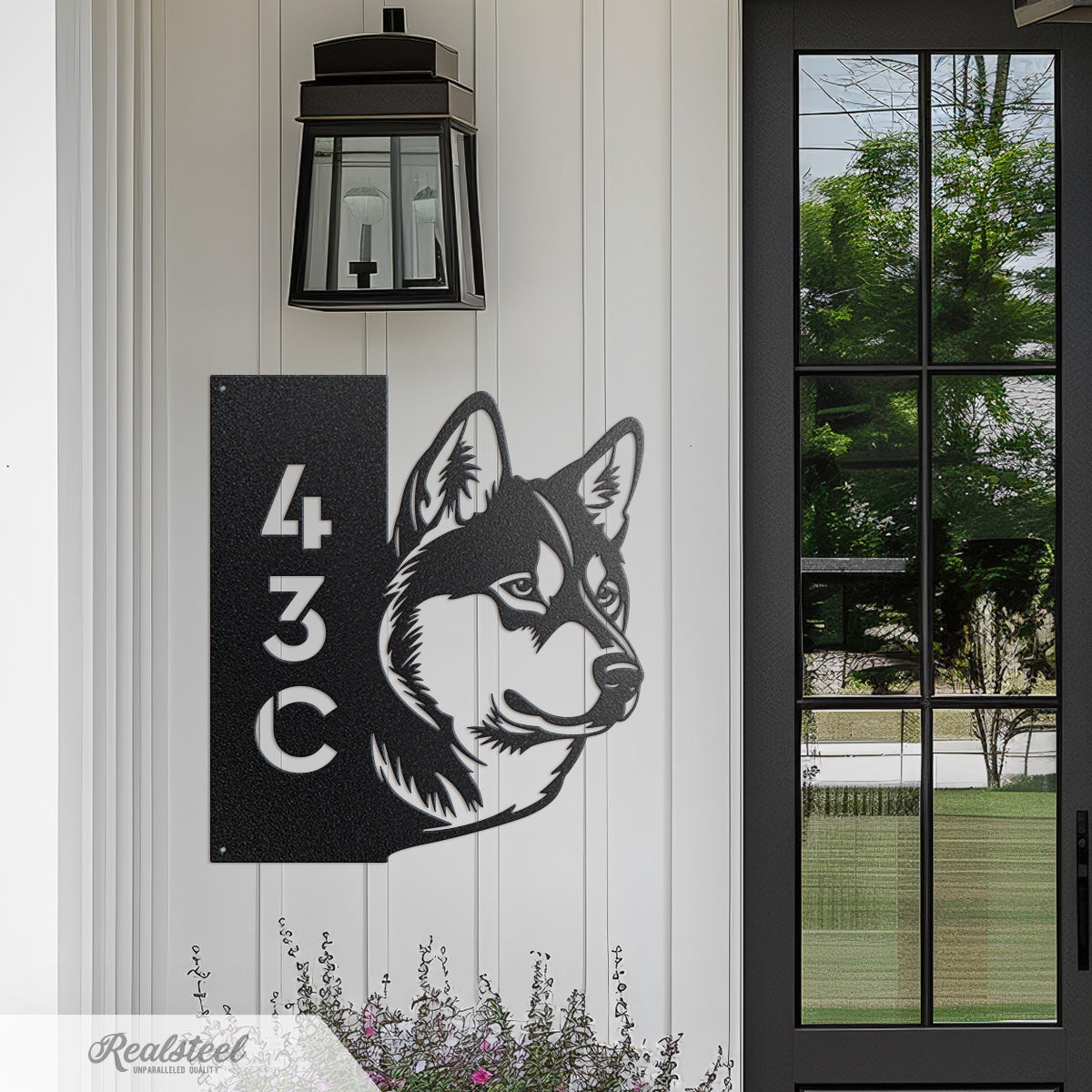 Beware of Dog Address Sign - RealSteel Center