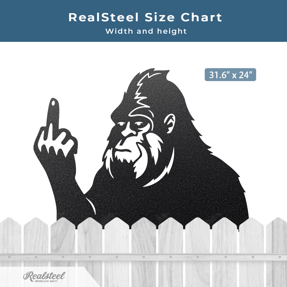 🦍 “No Trespassing” Fence Big Foot or Tree Big Foot - RealSteel Center