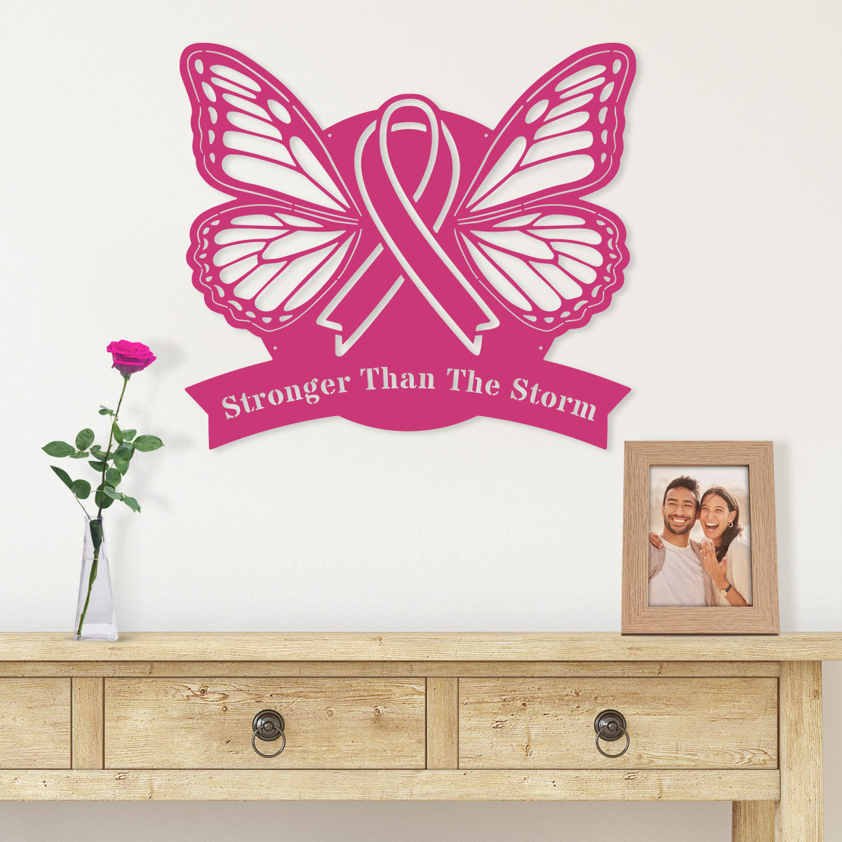 Breast Cancer Awareness Butterfly Monogram - RealSteel Center