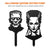 Garden Art - Bride and Frankenstein Stake Set FULL SET ASSORTED / Black - RealSteel Center