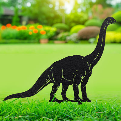 Dinosaur Garden Stakes – 5 Prehistoric Metal Yard Decorations