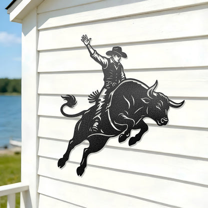 Bucking Bull Metal Wall Art – Rodeo & Western Steel Decor - RealSteel Center