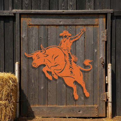 Bucking Bull Metal Wall Art – Rodeo & Western Steel Decor - RealSteel Center