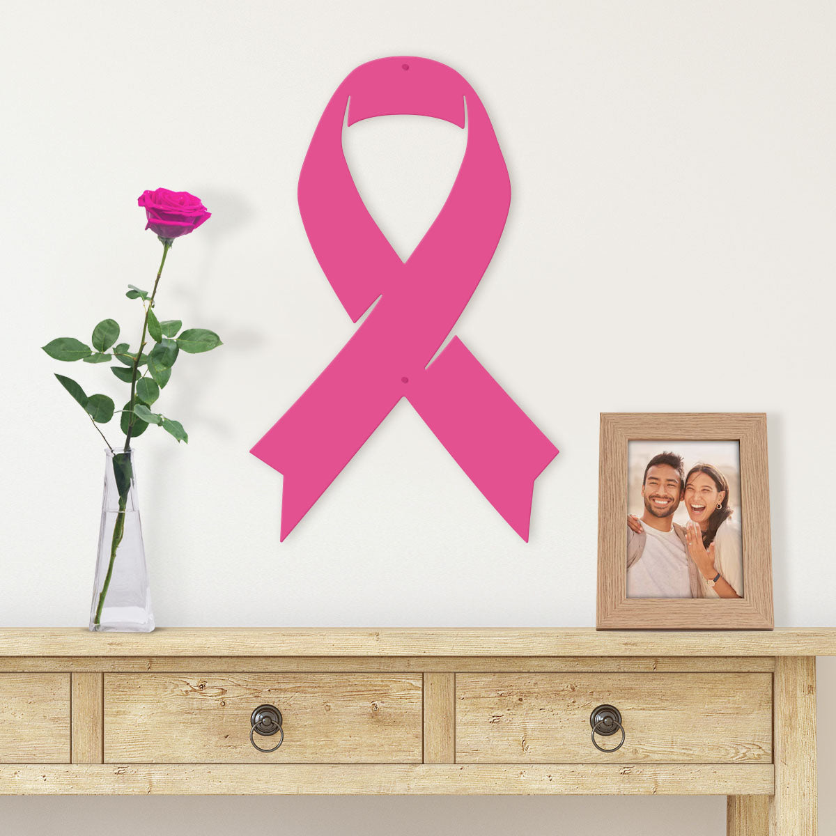 Cancer Awareness Ribbon – Metal Wall Art - RealSteel Center